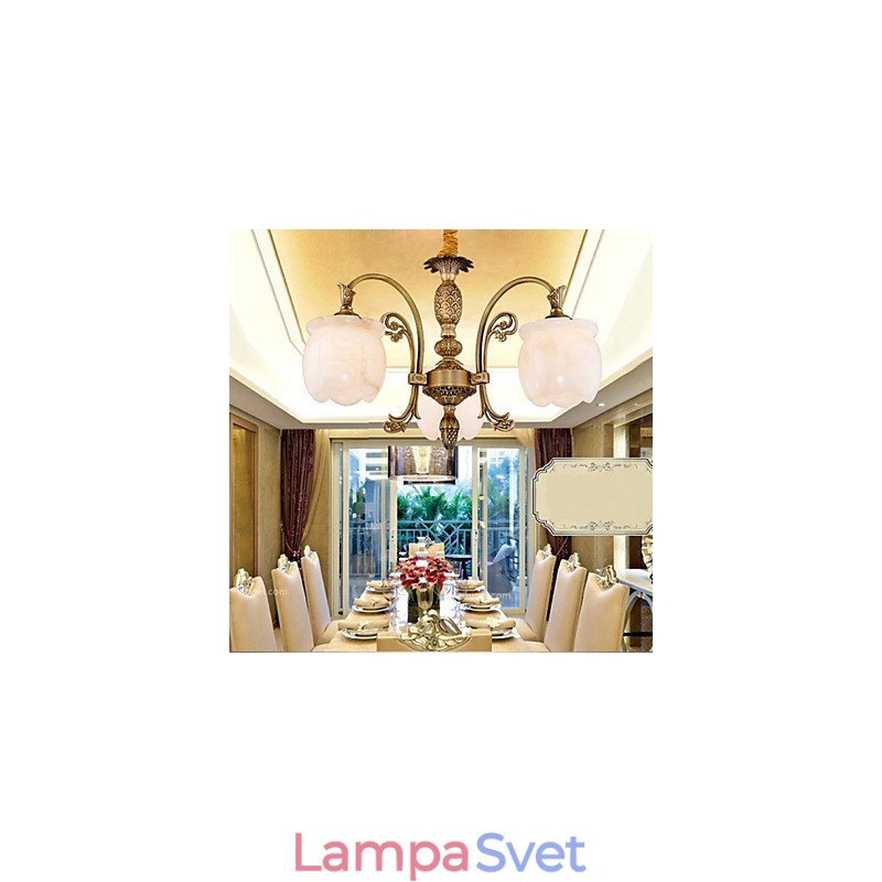 Americká lampa Copper Marble Lamp