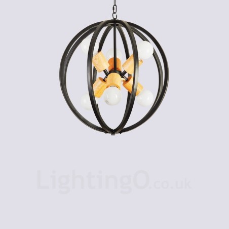 6 Light Iron Retro Vintage závesné svietidlo s tienidlom Iron 6 Light Iron Retro Vintage závesné svietidlo s tienidlom Iron
