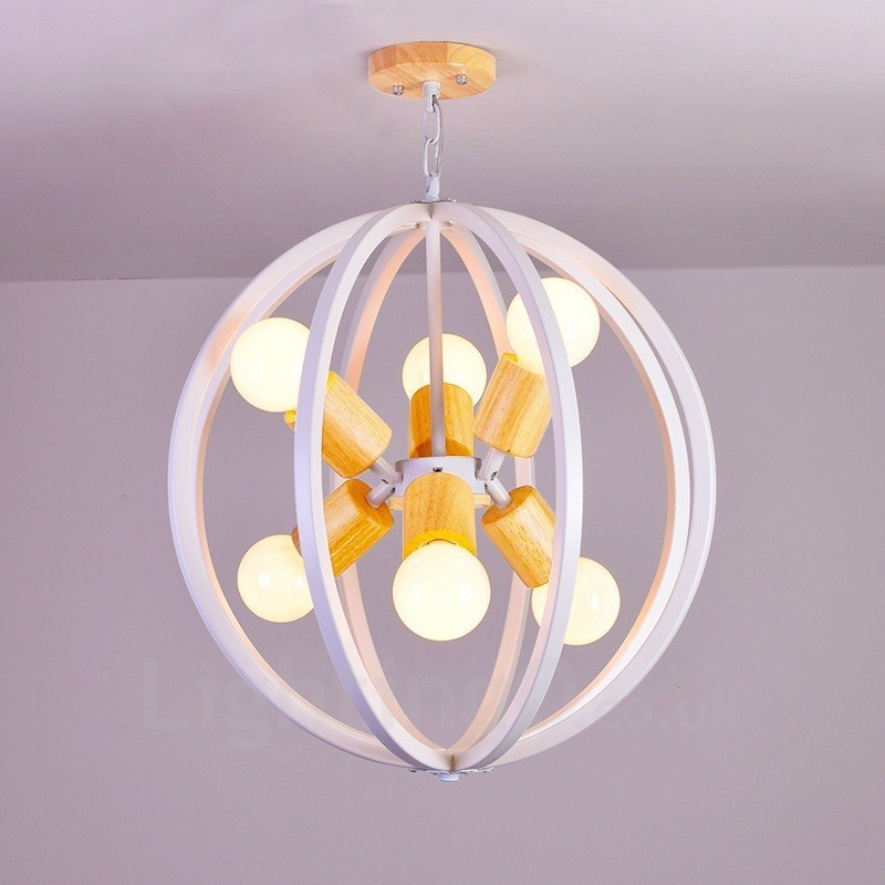 6 Light Iron Retro Vintage závesné svietidlo s tienidlom Iron