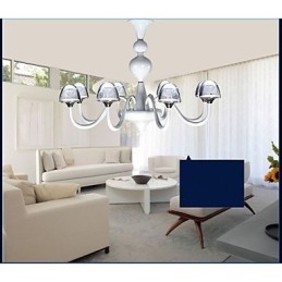 Moderný minimalistický kreatívny prívesok z krištáľovej huby 8