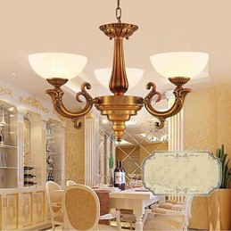 Mramorová lampa v čínskom štýle Luster Full Copper lampa Luster