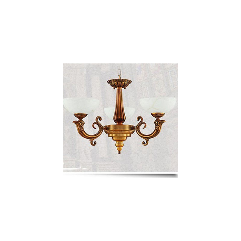 Mramorová lampa v čínskom štýle Luster Full Copper lampa Luster