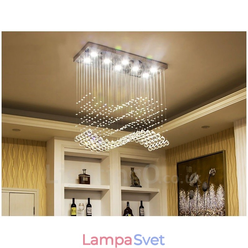 Moderné krištáľové stropné závesné svietidlá pre vnútorné lusterové svietidlá