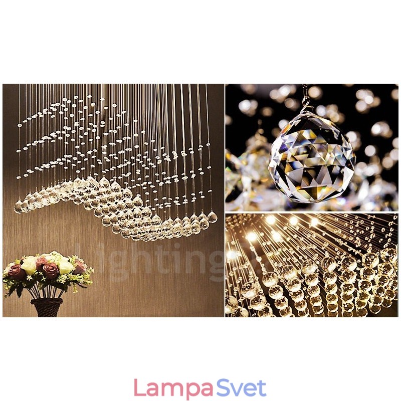 Moderné krištáľové stropné závesné svietidlá pre vnútorné lusterové svietidlá