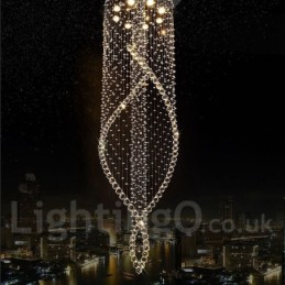 Extra veľké moderné krištáľové stropné závesné svietidlo pre vnútorné lusterové svietidlá