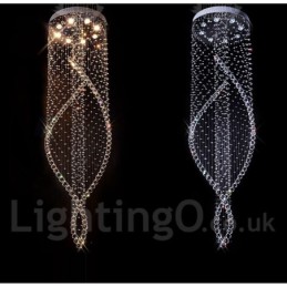 Extra veľké moderné krištáľové stropné závesné svietidlo pre vnútorné lusterové svietidlá