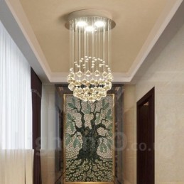 3 ľahké moderné krištáľové stropné závesné svietidlá pre vnútorné lusterové svietidlá