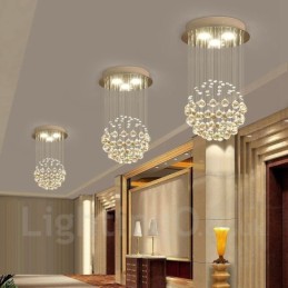 3 ľahké moderné krištáľové stropné závesné svietidlá pre vnútorné lusterové svietidlá