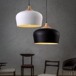 1 Svetlá moderná súčasná závesná lampa s bielym červeným modrým odtieňom