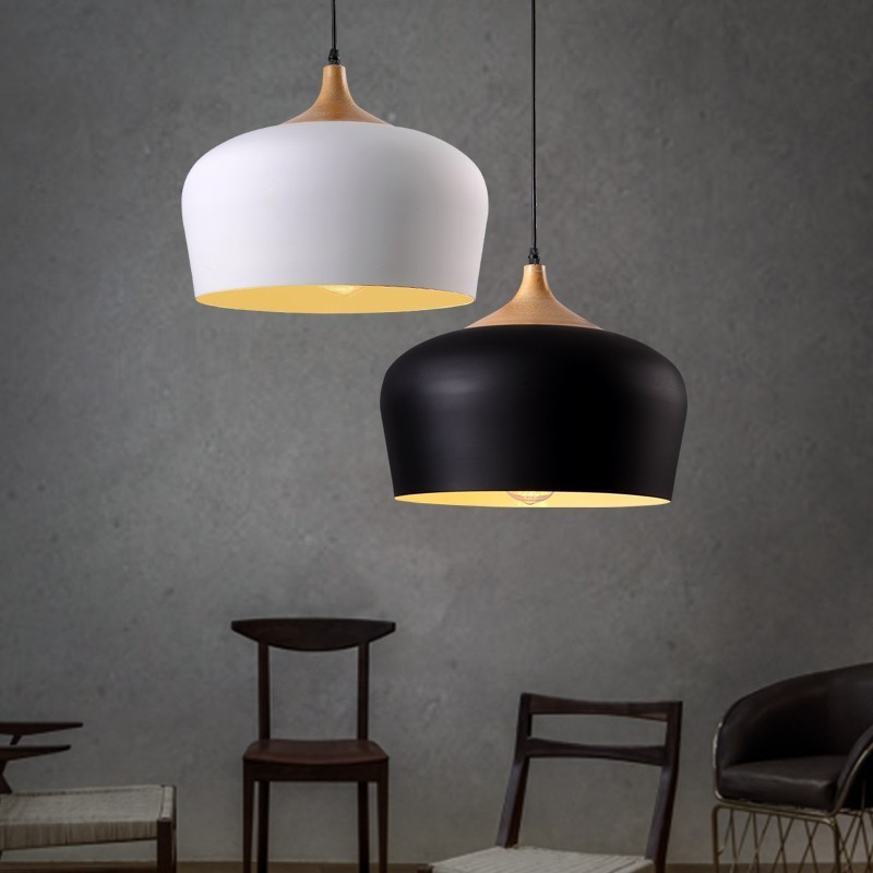 1 Svetlá moderná súčasná závesná lampa s bielym červeným modrým odtieňom