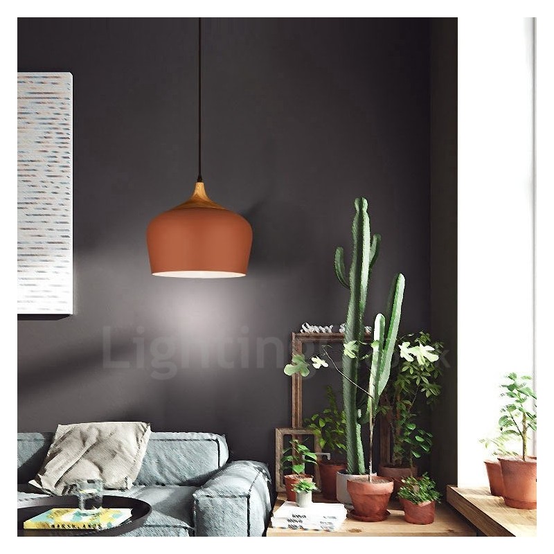 1 Svetlá moderná súčasná závesná lampa s bielym červeným modrým odtieňom