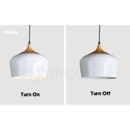 1 Svetlá moderná súčasná závesná lampa s bielym červeným modrým odtieňom