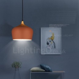 1 Svetlá moderná súčasná závesná lampa s bielym červeným modrým odtieňom