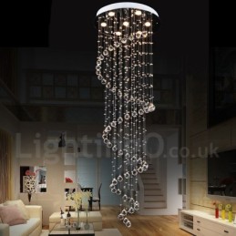 7 svetiel Moderné K9 Crystal stropné závesné svetlo Vnútorný luster Svietidlá Svietidlá