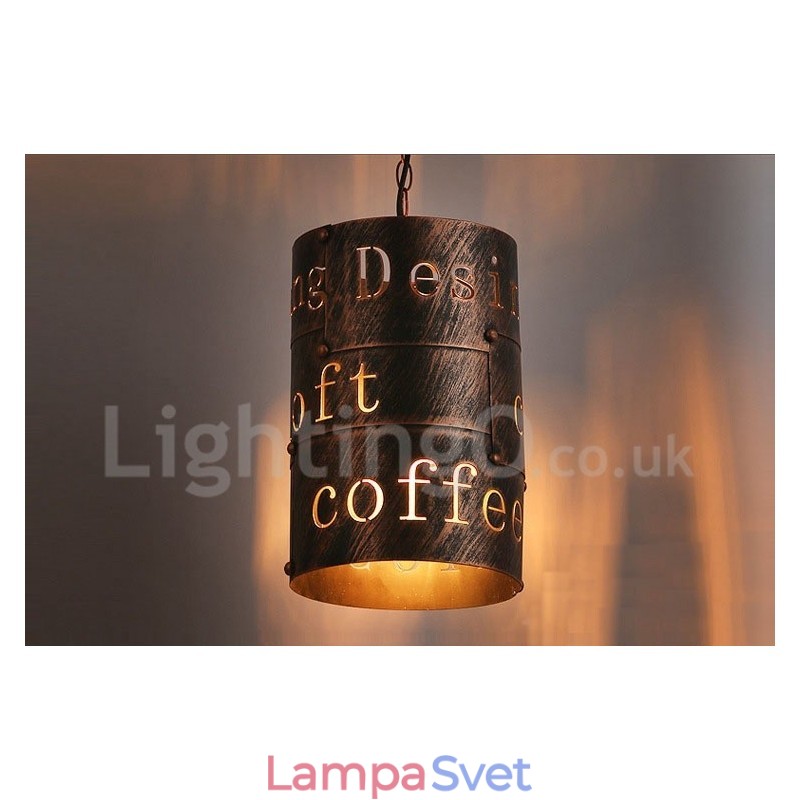 1 Light Retro Vintage Pendant Light Cafe House Závesná lampa