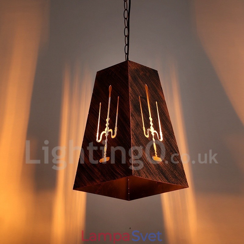 1 Light Retro Vintage Pendant Light Cafe House Závesná lampa