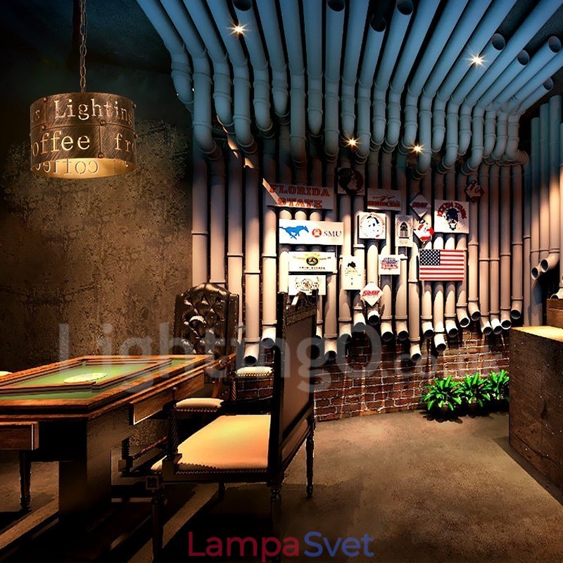 1 Light Retro Vintage Pendant Light Cafe House Závesná lampa