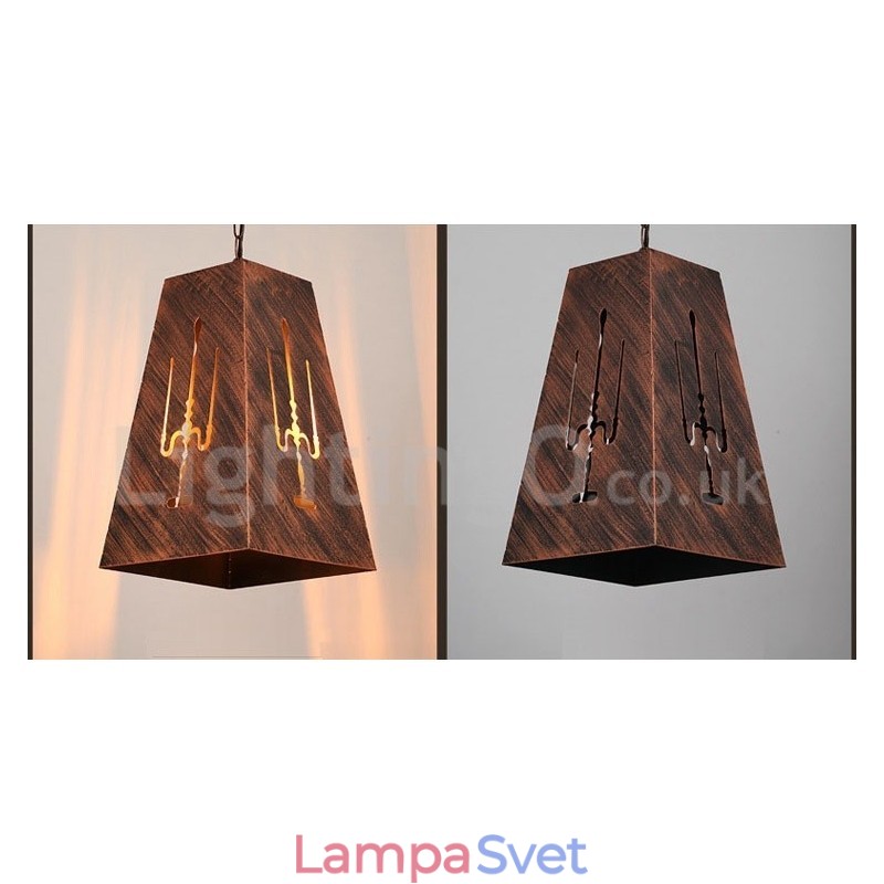 1 Light Retro Vintage Pendant Light Cafe House Závesná lampa