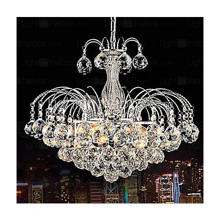 Závesný luxusný moderný krištáľový obývací luster s 3 svetlami Závesný luxusný moderný krištáľový obývací luster s 3 svetlami