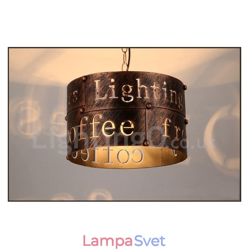 1 Light Retro Vintage Pendant Light Cafe House Závesná lampa