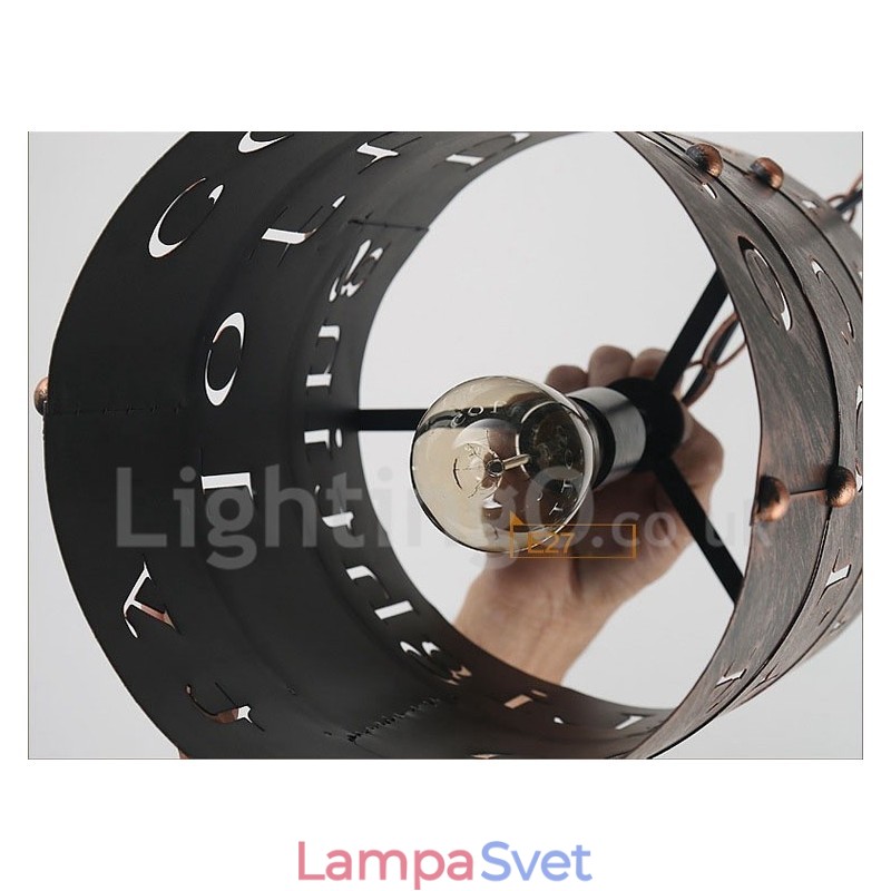 1 Light Retro Vintage Pendant Light Cafe House Závesná lampa