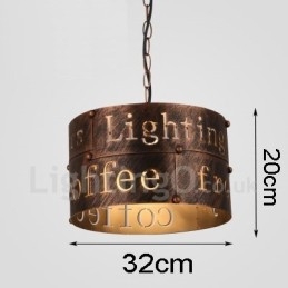 1 Light Retro Vintage Pendant Light Cafe House Závesná lampa