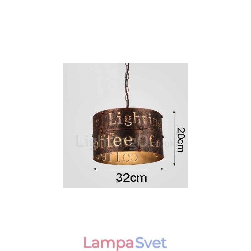 1 Light Retro Vintage Pendant Light Cafe House Závesná lampa