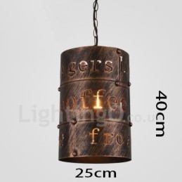 1 Light Retro Vintage Pendant Light Cafe House Závesná lampa