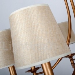 8 Ľahký rustikálny retro stredomorský luster v štýle sviečky