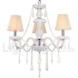 3 Svetlobiely luster K9 Crystal Candle Style