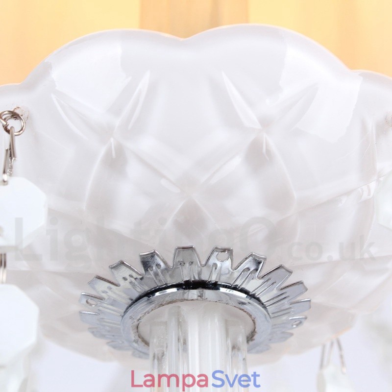 3 Svetlobiely luster K9 Crystal Candle Style