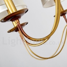 5 Ľahký rustikálny stredomorský moderný moderný luster v štýle sviečky