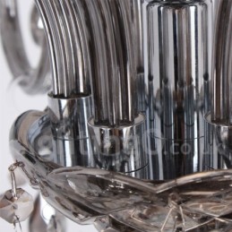 8 Light K9 Crystal Candle Style Luster