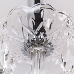 8 Light Contemporary K9 Crystal Candle Style Luster