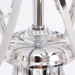 8 Light Contemporary K9 Crystal Candle Style Luster