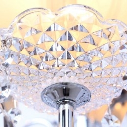 8 Light Contemporary K9 Crystal Candle Style Luster