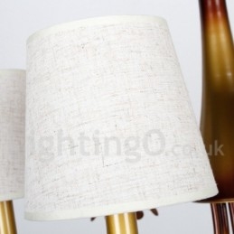 5 Ľahký moderný moderný rustikálny luster v štýle sviečky