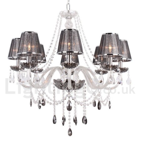 8 Light K9 Crystal Candle Style Luster 8 Light K9 Crystal Candle Style Luster