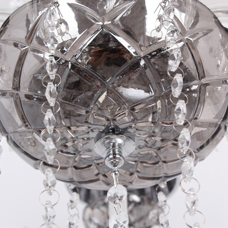 8 Light K9 Crystal Candle Style Luster