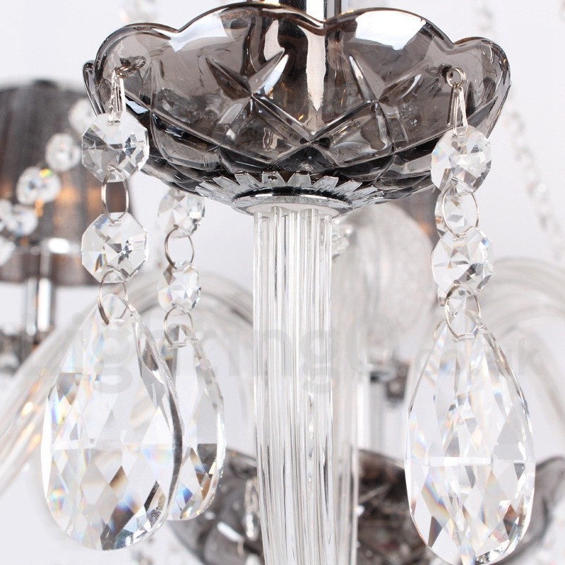 8 Light K9 Crystal Candle Style Luster