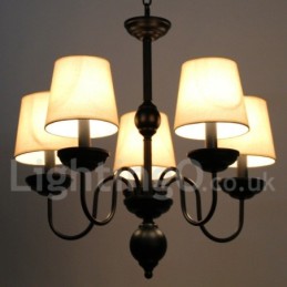 5 Ľahký rustikálny retro moderný luster v štýle sviečky