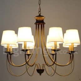 8 Ľahký rustikálny stredomorský moderný moderný luster v štýle sviečky