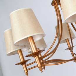 3 Ľahký rustikálny retro stredomorský luster v štýle sviečky