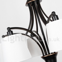 6 Ľahký rustikálny retro moderný luster v štýle sviečky