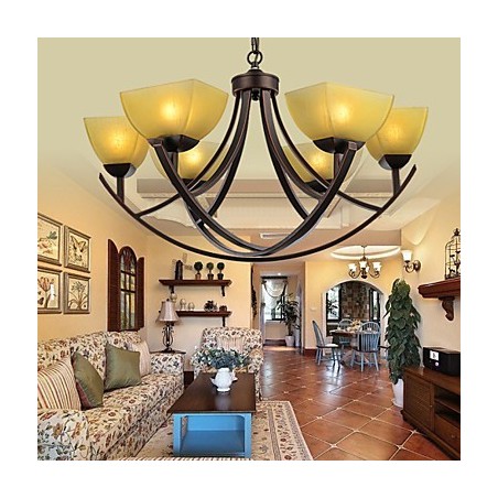 Luster 6 Lights Traditional Classic Vintage Metal Luster 6 Lights Traditional Classic Vintage Metal