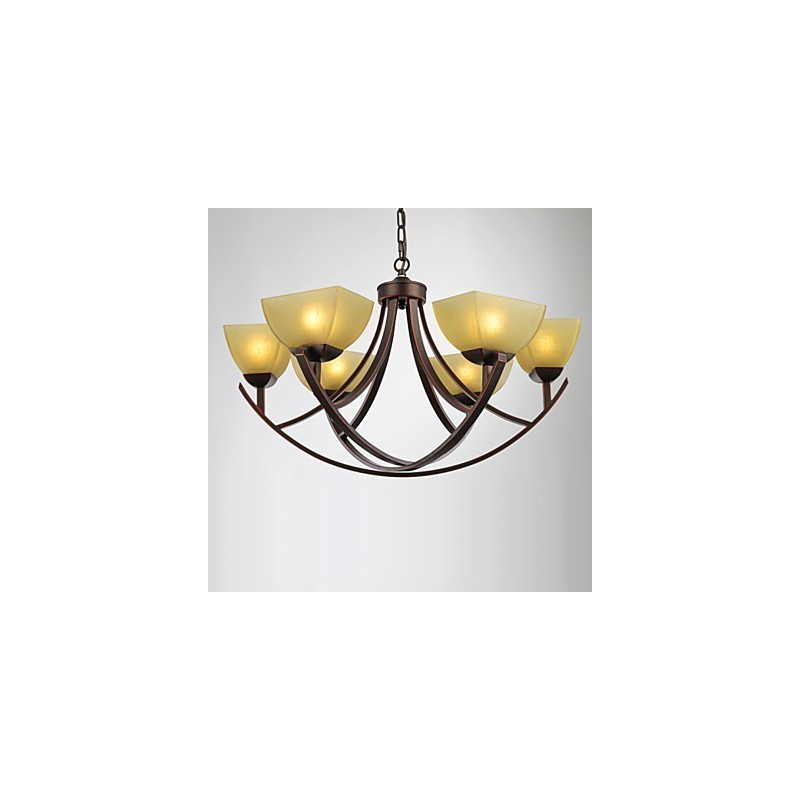 Luster 6 Lights Traditional Classic Vintage Metal