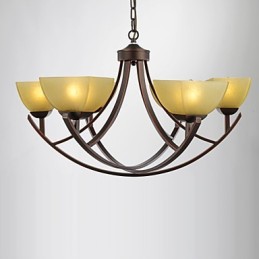 Luster 6 Lights Traditional Classic Vintage Metal