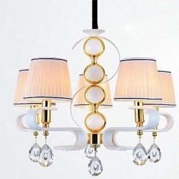Látkový luster 5 Ľahká moderná minimalistická vysokokvalitná lampa