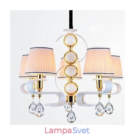 Látkový luster 5 Ľahká moderná minimalistická vysokokvalitná lampa