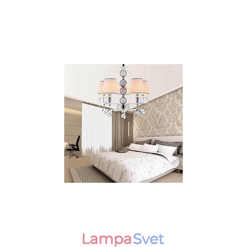 Látkový luster 5 Ľahká moderná minimalistická vysokokvalitná lampa